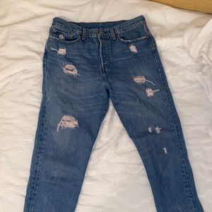 Levi’s Distressed Mom Jeans